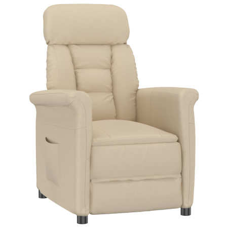 Sillón reclinable crema de , Sillones - Ref: Foro24-348404, Precio: 188,24 €, Descuento: %
