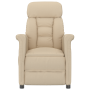Sillón reclinable crema de , Sillones - Ref: Foro24-348404, Precio: 188,24 €, Descuento: %