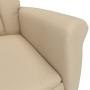 Sillón reclinable crema de , Sillones - Ref: Foro24-348404, Precio: 188,24 €, Descuento: %