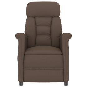 Sillón de masaje tela microfibra marrón