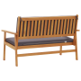 Banco de jardín con cojines madera maciza de acacia de , Sofás de exterior - Ref: Foro24-4106582, Precio: 155,74 €, Descuento: %