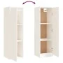 Hängeschrank aus massivem Kiefernholz weiß 30x30x100 cm von vidaXL, Regale und Regale - Ref: Foro24-813507, Preis: 72,24 €, R...