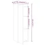 Hängeschrank aus massivem Kiefernholz weiß 30x30x100 cm von vidaXL, Regale und Regale - Ref: Foro24-813507, Preis: 72,24 €, R...
