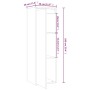 Hängeschrank aus massivem Kiefernholz weiß 30x30x100 cm von vidaXL, Regale und Regale - Ref: Foro24-813507, Preis: 73,28 €, R...