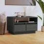 TV-Schrank aus massivem Kiefernholz, grau, 60 x 35 x 37 cm von vidaXL, TV-Möbel - Ref: Foro24-813427, Preis: 51,18 €, Rabatt: %