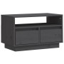 TV-Schrank aus massivem Kiefernholz, grau, 60 x 35 x 37 cm von vidaXL, TV-Möbel - Ref: Foro24-813427, Preis: 51,75 €, Rabatt: %
