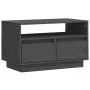 TV-Schrank aus massivem Kiefernholz, grau, 60 x 35 x 37 cm von vidaXL, TV-Möbel - Ref: Foro24-813427, Preis: 51,18 €, Rabatt: %