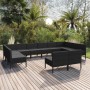 Gartenmöbel-Set 12-teilig und schwarze synthetische Rattankissen von vidaXL, Gartensets - Ref: Foro24-3094613, Preis: 935,04 ...