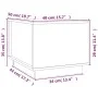 Couchtisch aus massivem grauem Kiefernholz, 40 x 50 x 35 cm von vidaXL, Couchtisch - Ref: Foro24-813412, Preis: 69,56 €, Raba...