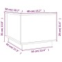 Mesa de centro de madera maciza de pino gris 40x50x35 cm de vidaXL, Mesas de centro - Ref: Foro24-813412, Precio: 70,35 €, De...