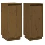 Sideboard 2 Stück massives honigbraunes Kiefernholz 31,5x34x75 cm von vidaXL, Sideboards - Ref: Foro24-813357, Preis: 61,52 €...