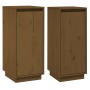 Sideboard 2 Stück massives honigbraunes Kiefernholz 31,5x34x75 cm von vidaXL, Sideboards - Ref: Foro24-813357, Preis: 61,52 €...