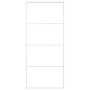 Puerta corredera ESG vidrio y aluminio blanca 90x205 cm de vidaXL, Puertas para el hogar - Ref: Foro24-151660, Precio: 157,25...