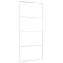 ESG-Schiebetür aus weißem Glas und Aluminium, 90 x 205 cm von vidaXL, Türen für zu Hause - Ref: Foro24-151660, Preis: 163,37 ...