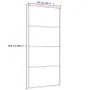 ESG-Schiebetür aus weißem Glas und Aluminium, 90 x 205 cm von vidaXL, Türen für zu Hause - Ref: Foro24-151660, Preis: 163,37 ...