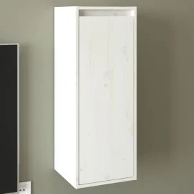 Massiver Wandschrank aus weißem Kiefernholz, 30 x 30 x 80 cm von vidaXL, Regale und Regale - Ref: Foro24-813497, Preis: 51,93...