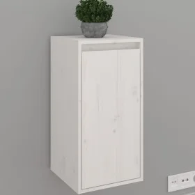 Solid white pine wood wall cabinet 30x30x60 cm by vidaXL, Shelves and shelves - Ref: Foro24-813487, Price: 50,66 €, Discount: %