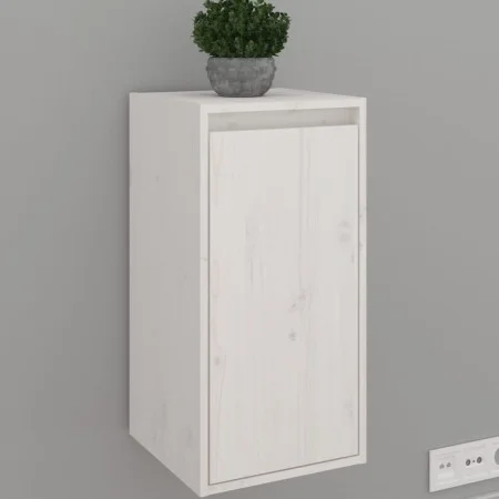 Solid white pine wood wall cabinet 30x30x60 cm by vidaXL, Shelves and shelves - Ref: Foro24-813487, Price: 50,52 €, Discount: %