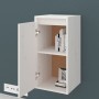Massiver Wandschrank aus weißem Kiefernholz, 30 x 30 x 60 cm von vidaXL, Regale und Regale - Ref: Foro24-813487, Preis: 51,22...