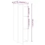 Wandschrank 2 Stk. aus massivem weißem Kiefernholz 30x30x100 cm von vidaXL, Regale und Regale - Ref: Foro24-813508, Preis: 12...