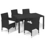 5-piece garden furniture set with black synthetic rattan cushions by vidaXL, Garden sets - Ref: Foro24-3095011, Price: 445,26...