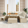 Conjunto de Sofá de Jardín de 8 Piezas con Cojines Beige Poliratán de , Sofás de exterior - Ref: Foro24-3364726, Precio: 782,...
