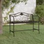 Zweisitzer-Gartenbank 104 cm aus schwarzem Stahl von vidaXL, Gartenbänke - Ref: Foro24-318831, Preis: 132,76 €, Rabatt: %