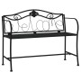 Zweisitzer-Gartenbank 104 cm aus schwarzem Stahl von vidaXL, Gartenbänke - Ref: Foro24-318831, Preis: 132,76 €, Rabatt: %