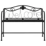 Banco de jardín de dos plazas 104 cm acero negro de vidaXL, Bancos de jardín - Ref: Foro24-318831, Precio: 130,20 €, Descuent...