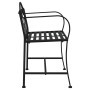 Zweisitzer-Gartenbank 104 cm aus schwarzem Stahl von vidaXL, Gartenbänke - Ref: Foro24-318831, Preis: 132,76 €, Rabatt: %