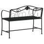 Two-seater garden bench 104 cm black steel by vidaXL, garden benches - Ref: Foro24-318831, Price: 132,76 €, Discount: %