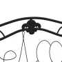Banco de jardín de dos plazas 104 cm acero negro de vidaXL, Bancos de jardín - Ref: Foro24-318831, Precio: 130,20 €, Descuent...