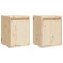 Wandschrank 2 Stk. aus massivem Kiefernholz 30x30x40 cm von vidaXL, Regale und Regale - Ref: Foro24-813476, Preis: 57,29 €, R...
