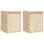 Wandschrank 2 Stk. aus massivem Kiefernholz 30x30x40 cm von vidaXL, Regale und Regale - Ref: Foro24-813476, Preis: 57,44 €, R...