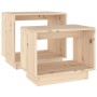 Stackable coffee tables 2 units solid pine wood by vidaXL, Coffee table - Ref: Foro24-813525, Price: 37,32 €, Discount: %