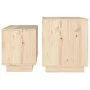 Stapelbare Couchtische 2 Einheiten aus massivem Kiefernholz von vidaXL, Couchtisch - Ref: Foro24-813525, Preis: 36,98 €, Raba...