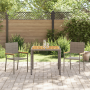 Juego de Comedor de Jardín de 3 Piezas en Ratán Poliéster Gris de , Sillas de jardín - Ref: Foro24-3365403, Precio: 190,25 €