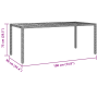 Juego de Comedor de Jardín de 9 Piezas Poliratán Negro de , Sillas de jardín - Ref: Foro24-3365412, Precio: 537,00 €