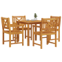 Conjunto de comedor de 5 piezas en madera maciza de acacia de , Mesas de jardín - Ref: Foro24-3375657, Precio: 375,38 €, Desc...