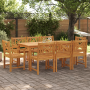 Sillas de jardín 2 pcs 56x56x90 cm de madera maciza de acacia