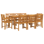 Sillas de jardín 2 pcs 56x56x90 cm de madera maciza de acacia