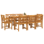Sillas de jardín 2 pcs 56x56x90 cm de madera maciza de acacia