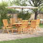 Juego de comedor de jardín 7 piezas madera maciza de acacia | Foro24.es | Tu tienda online para hogar, jardín y más Foro24.es