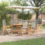 Set de comedor de jardín 7 pzas madera acacia y ratán PE gris | Foro24.es | Tu tienda online para hogar, jardín y más Foro24.es