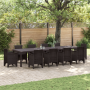Mesa de Jardín  Marrón 350x100x73 cm Polí Ratan | Foro24.es | Tu tienda online para hogar, jardín y más Foro24.es