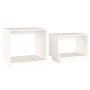Stackable coffee tables, 2 units, solid white pine wood by vidaXL, Coffee table - Ref: Foro24-813526, Price: 48,36 €, Discoun...