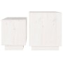 Stackable coffee tables, 2 units, solid white pine wood by vidaXL, Coffee table - Ref: Foro24-813526, Price: 48,36 €, Discoun...