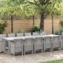 Conjunto de Comedor de Jardín VidaXL de 15 Piezas con Cojines Gris Claro Poliratán | Foro24.es | Tu tienda online para hogar, jardín y más Foro24.es