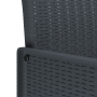 Conjunto de Comedor Jardín de 3 Piezas Anthracite de Polirratán | Foro24.es | Tu tienda online para hogar, jardín y más Foro24.es