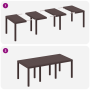 Juego de Comedor de Jardín de 7 Piezas con Cojines Marrón Poly Rattan | Foro24.es | Tu tienda online para hogar, jardín y más Foro24.es